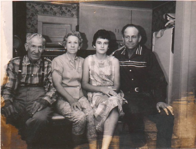 Joseph McMurdie, Clara, RaNae (Cookie), and Ivan Coley about about 1964